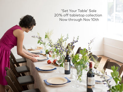 Ready. Go. Set..Your Table. Sale is On! 20% Off - This Week Only
