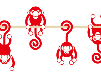 Happy Lunar New Year. Year of the Monkey