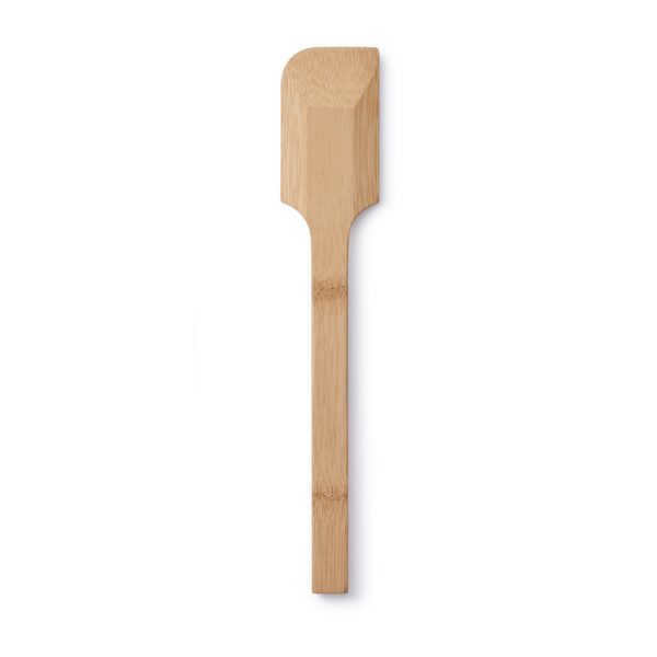 Bamboo Scraping Spatula made from a single piece of bamboo.