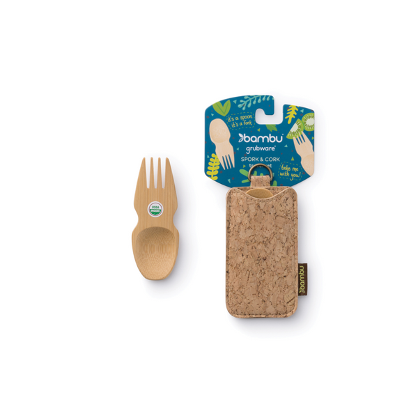 Bamboo Spork Set: Spork & Cork includes one spork.