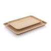 Bamboo Serving Tray Large and Small Stacked - bambu