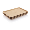 Large bamboo serving trays stacked - bambu