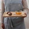 Large bambu serving tray with tea - bambu