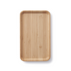 Large bamboo serving tray top down - bambu