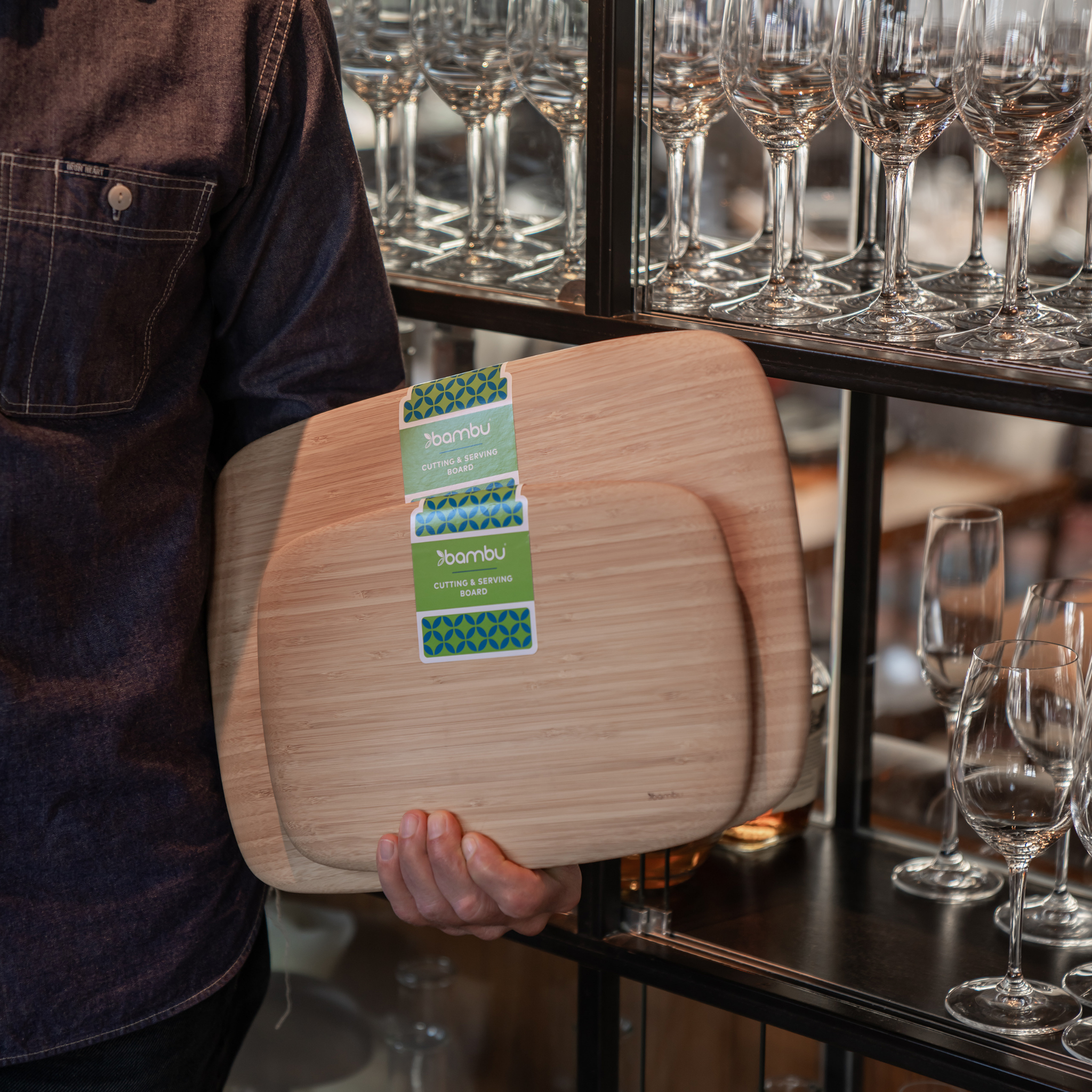Bamboo Cutting Boards - Medium & Large