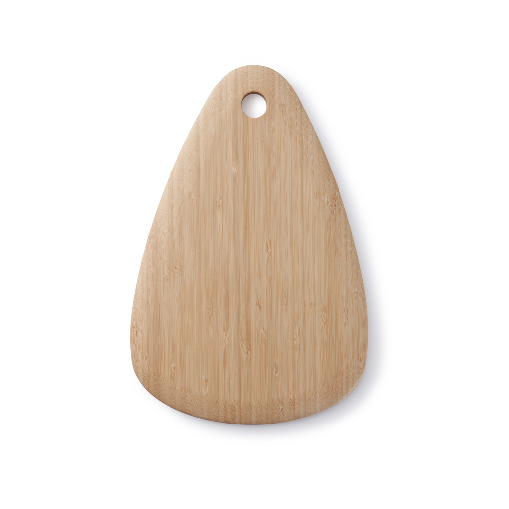 Artisan Droplet cutting board with cotton tie removed