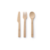 Bamboo Cutlery Set: Spoon, Knife & Fork