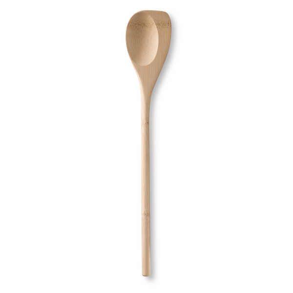 The 13-inch Bamboo Spoontula is made from a single piece of bamboo.