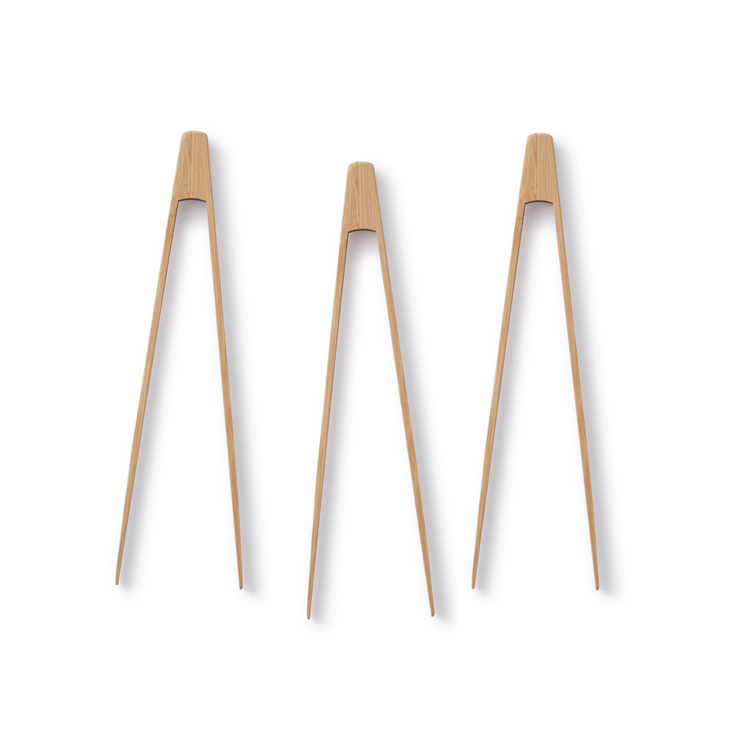 Small tongs, set of 3 - bambu