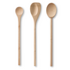A bamboo Tasting Spoon, Spoontula, and Mixing Spoon are shown on a white background.