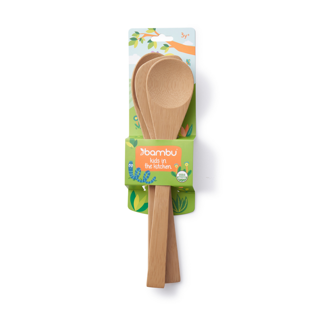 Kids in the Kitchen, Set of 3 Bamboo Utensils (3Y+)