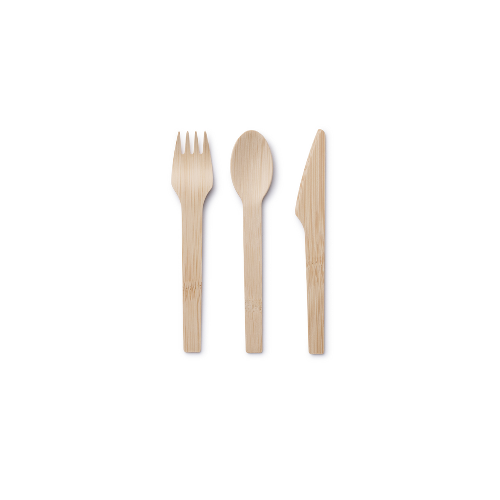 Veneerware® Bamboo Knife, Fork, Spoon