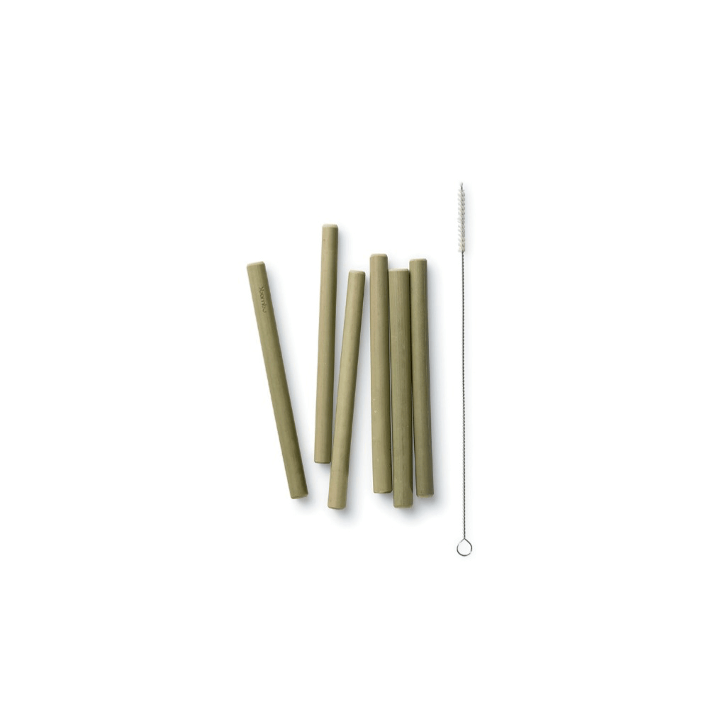Reusable Short Bamboo Straws, set of 6 - bambu