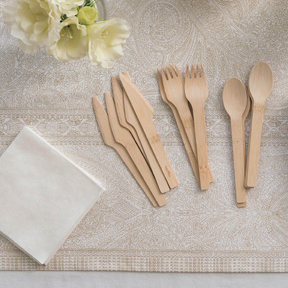 Veneerware® Bamboo Forks bulk case