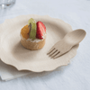 Veneerware® Bamboo Sporks with dessert